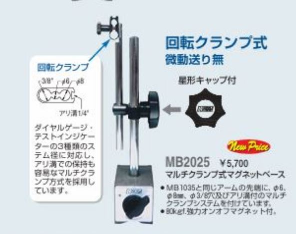 MULTI CLAMP MAGNETIC BASE MB2025 Maker Noga
