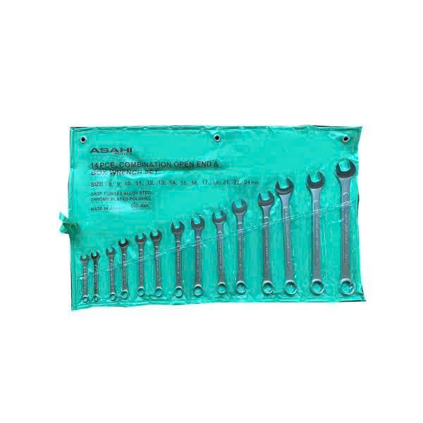 Bộ cờ lê vòng miệng 14 chi tiết 6-32mm ASAHI 1014M-2